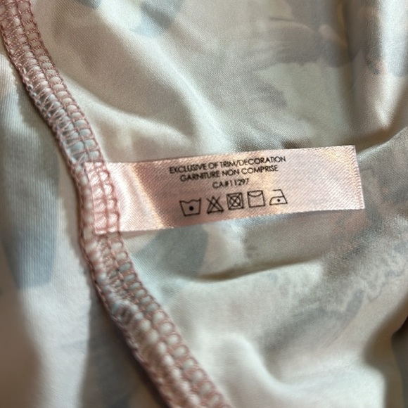La Vie En Rose Microfibre Teddy Nightgown Soft Sleep Lace Trimmed Size Large - Picture 9 of 10